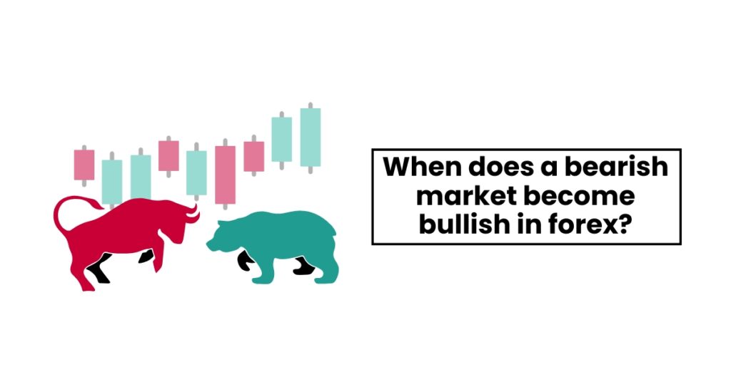 When does a bearish market become bullish in forex?